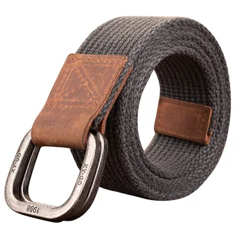 

High Quality Canvas Belt for Men and Women Leisure Youth Canvas Belts with Double Loop Button Belt Harajuku Cintos Punk