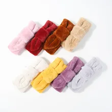 Однотонный Детский шарф для детей, шарфы для мальчиков и девочек, мягкий утолщенный зимний теплый хлопковый шарф, вязаный шарф