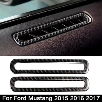 

Real Carbon Fiber AC outlet for Ford Mustang 2015-2017 Car Interior Accessories Air Conditioner Outlet door AC Car Styling