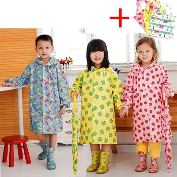 

21Children Raincoat Kids Cute Capa De Chuva Infantil Waterproof Japan Child Rain coat Cover Poncho Rainwear Hooded Impermeable