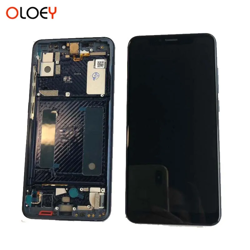Для zte Axon 9 Pro ЖК-экран+ сенсорный+ рамка в сборе для zte Axon 9 Pro экран дигитайзер 6,2"
