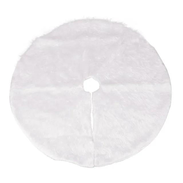 78cm White 78/90/122 см многоцветная Рождественская юбка из искусственного меха большая плюшевая белоснежная Рождественская юбка для елки рождественская для праздников и вечеринок украшения - Цвет: 78cm White