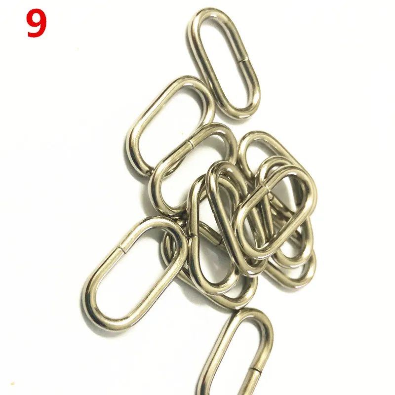 100pcs metal oval ring Watch garment Buckles DIY Accessory sewing 16mm 20mm 25mm 32mm 35mm 38mm 50mm 65mm