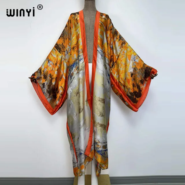 Europe WINYI new tunic bikini sweet lady pink boho Cardigan stitch Cocktail sexcy Boho Maxi Holiday Batwing Sleeve KIMONO mujer 55