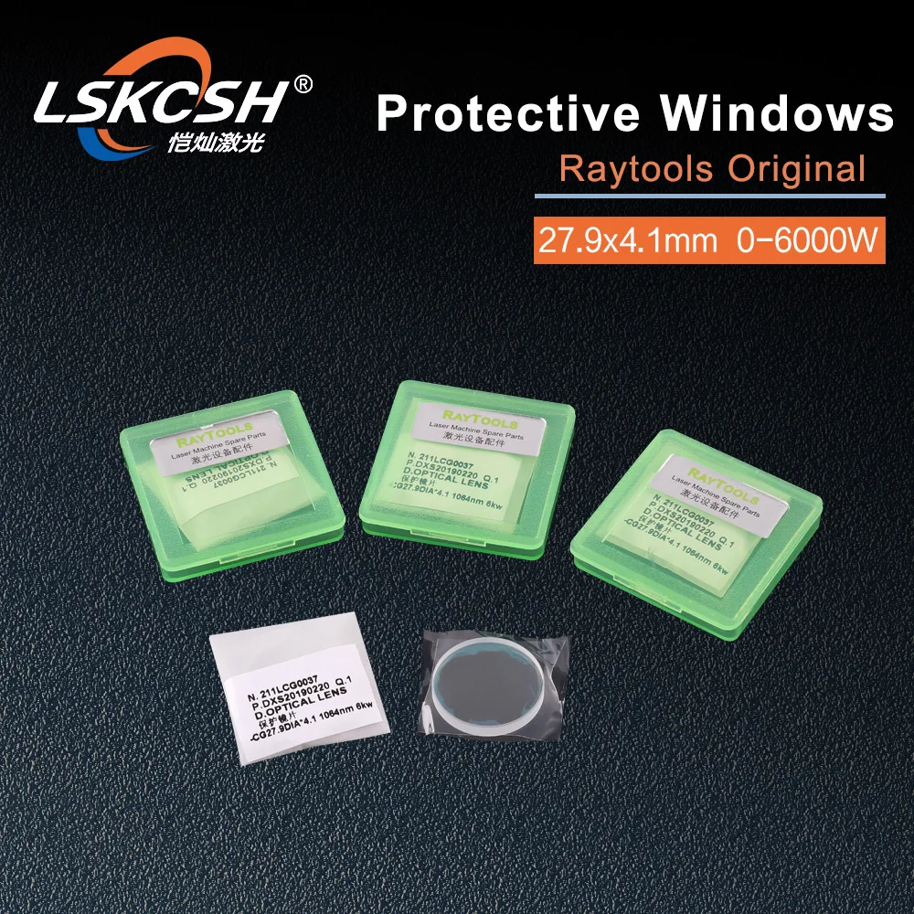 LSKCSH 50 шт./лот оригинальные линзы Raytools волоконный лазер защитные окна/линзы 27 9*4 1