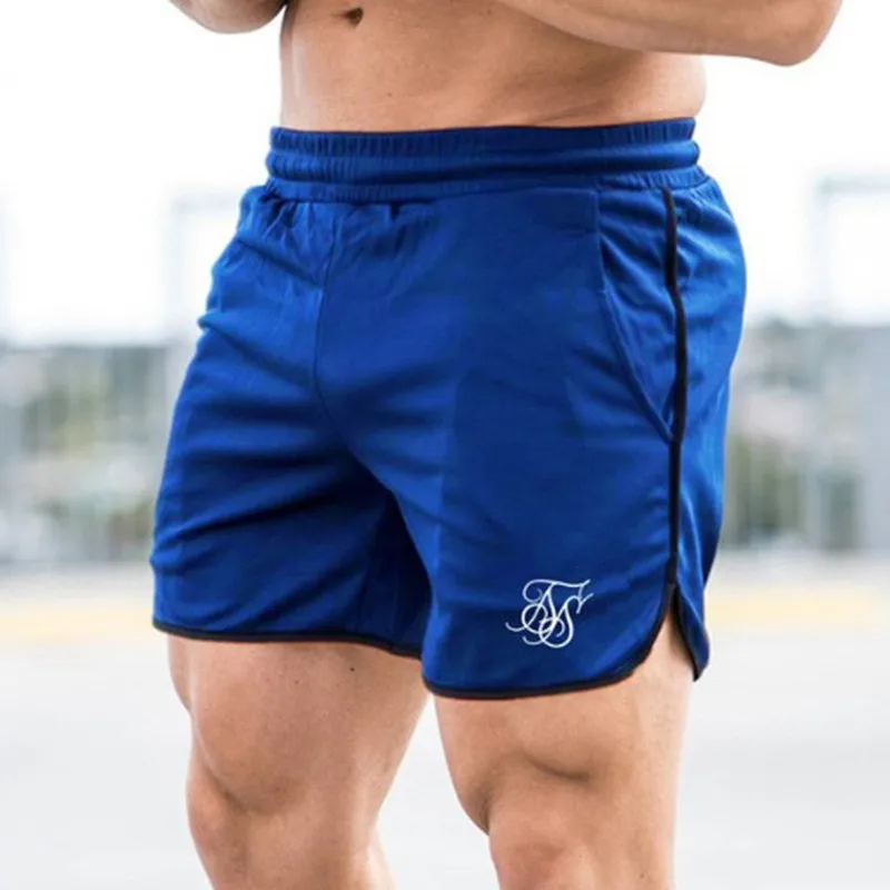 Sik Silk-pantalones cortos de culturismo para hombre, ropa deportiva de secado rápido de malla transpirable para gimnasio, de verano