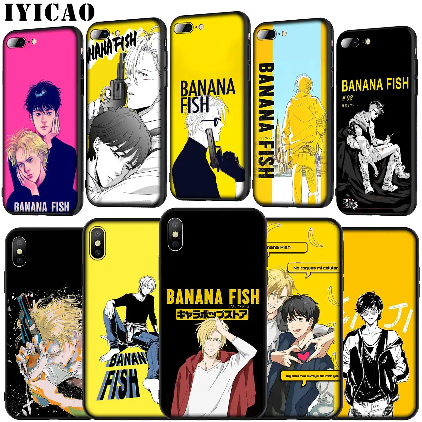 Banana Fish Anime Soft Silicone Cover Case For Iphone 11 Pro Xr X Xs Max 6 6s 7 8 Plus 5 5s Se Phone Case Fitted Cases Aliexpress Banana Fish Anime Soft Silicone Cover Case For Iphone 11 Pro Xr X Xs Max 6 6s 7 8 Plus 5 5s Se Phone Case Fitted Cases Aliexpress