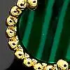 Yellow Gold Green S925 Стерлинговое серебро белый корпус черный оникс красный/зеленый агат браслеты желтый/розовое золото/Платиновое Покрытие лист цветок браслет цепи - Цвет камня: Yellow Gold Green