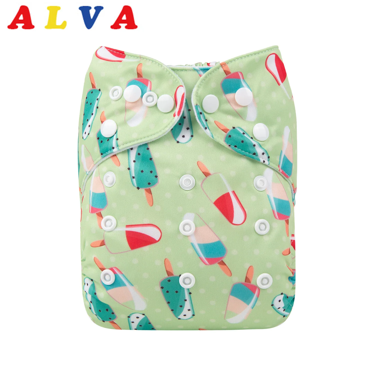 

New Arrival! ALVABABY Cloth Diapers Baby Reusable Baby Nappy with Insert