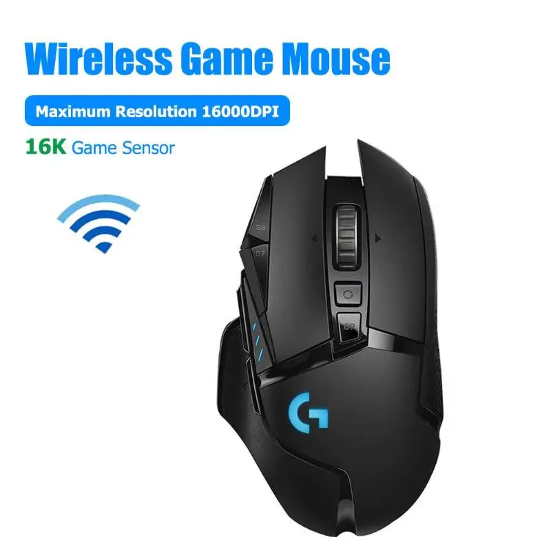 

G502 Wireless Gaming Mouse 2.4GHz Mice Wireless Charging 16000DPI Adjustable RGB HERO 16K Sensor Plastic Neutral Certification