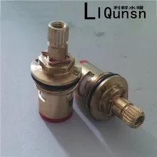 Медный толстый керамический клапановый элемент с одним краном двойной кран горячей и холодной кран клапан катушка обслуживание аксессуары для ванной комнаты