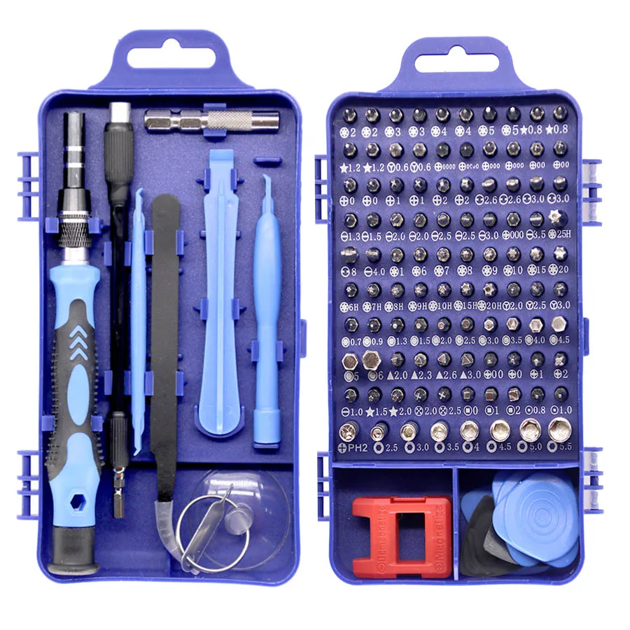 

Precision Screwdriver Set 115 In 1 Magnetic Torx Hex Screw Driver Bits Insulated Multitools DIY Repair Hand Tools Turn Screw