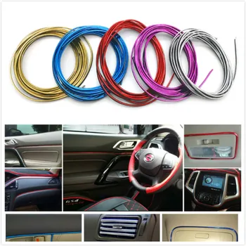 

Sticker For VW Polo Passat b5 b6 b7 b8 Golf 4 5 6 7 T4 T5 Touran Car Styling Interior Accessories Decoration Strip