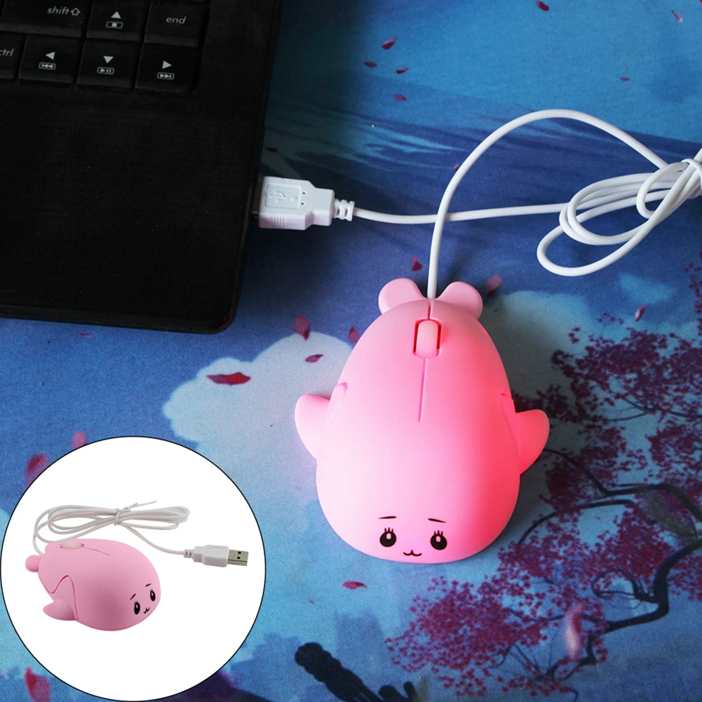 Новое поступление 1200 dpi милый мини КИТ эргономичный ПК ноутбук USB Проводные оптические Игры мыши