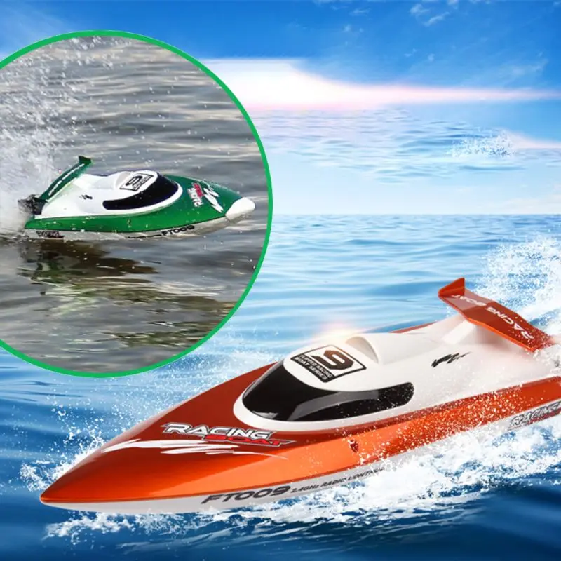 

High Speed Racing RC Boat FT009 2.4G 4CH Radio Control Boats With Rectifying Function Water Cooling and Self-righting Toy