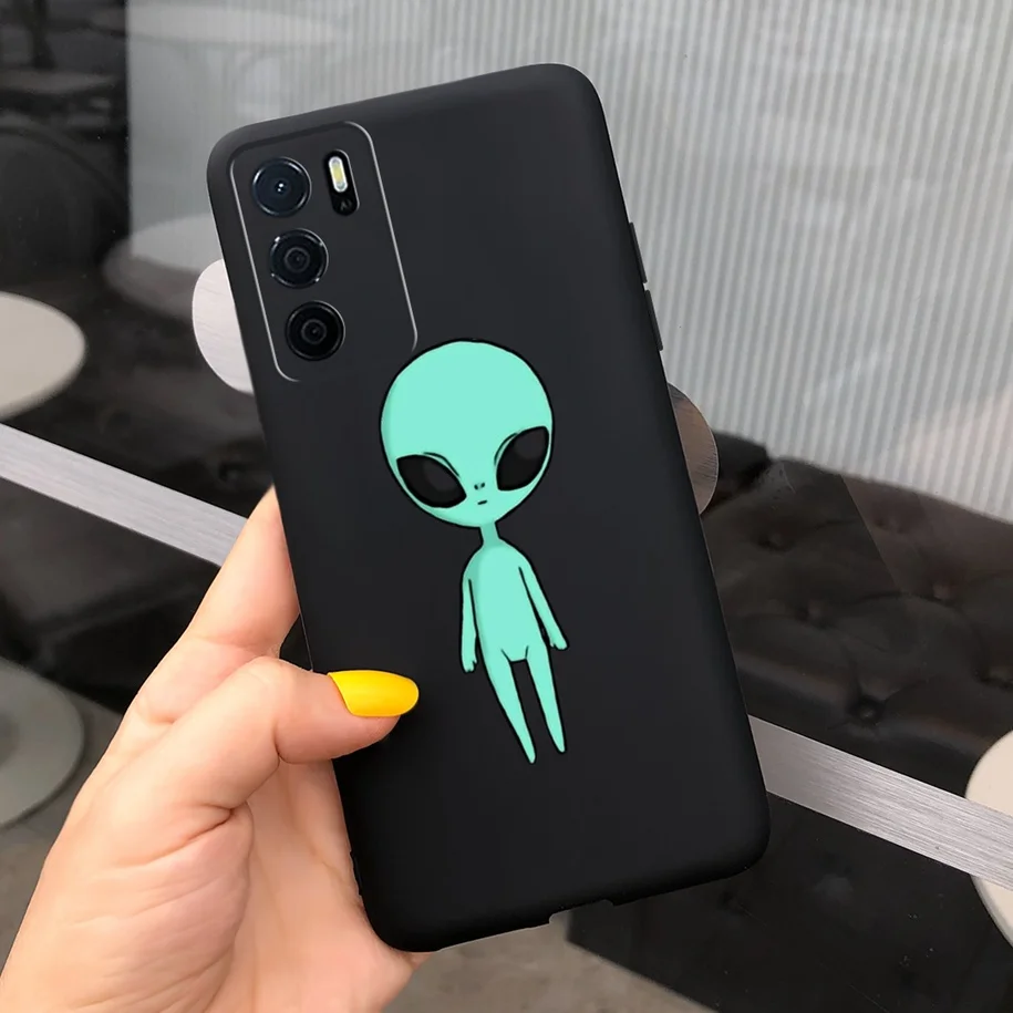 Cool Black Case For OPPO A16S 2021 Phone Cover Slim Bumper Shockproof Cases For OPPO A16 A54 4G A 54 S A 16 Soft Silicone Fundas cases for oppo cell phone