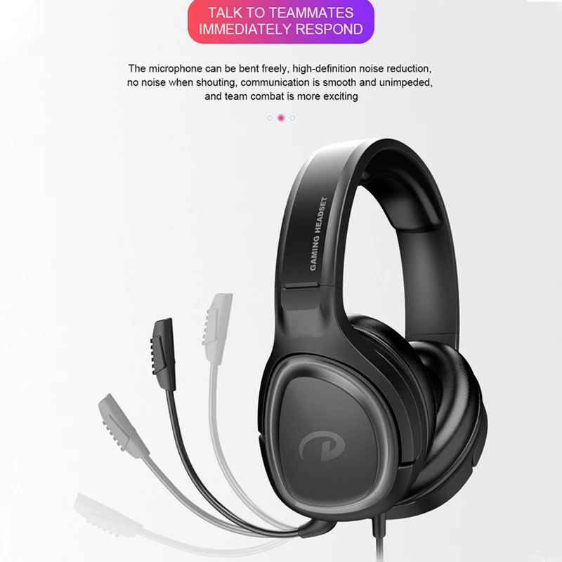 G100 Gaming Headset Surround Stereo Headset with Noise Cancelling Mic and LED Light for PS4 One Laptop Smart Phone