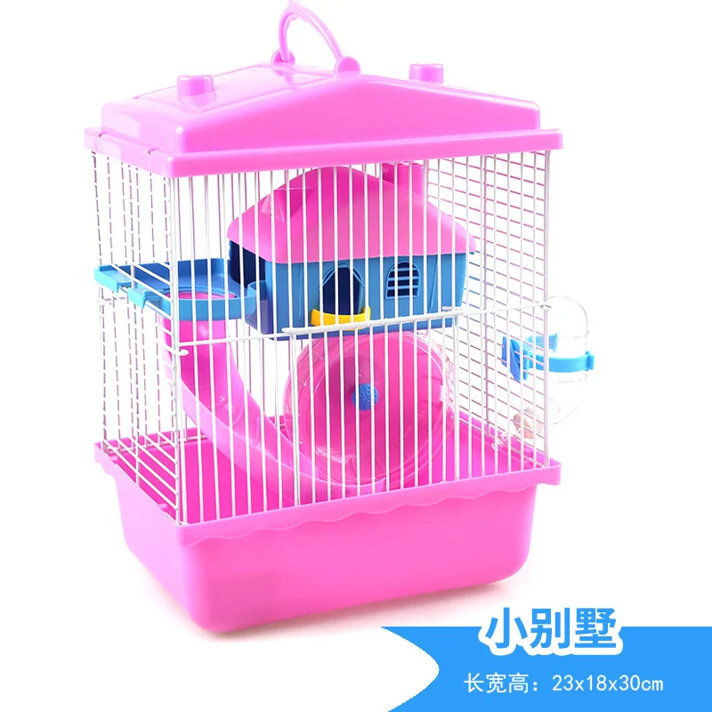 Small hamster cage supplies nest double luxury hamster villa small castle small garden