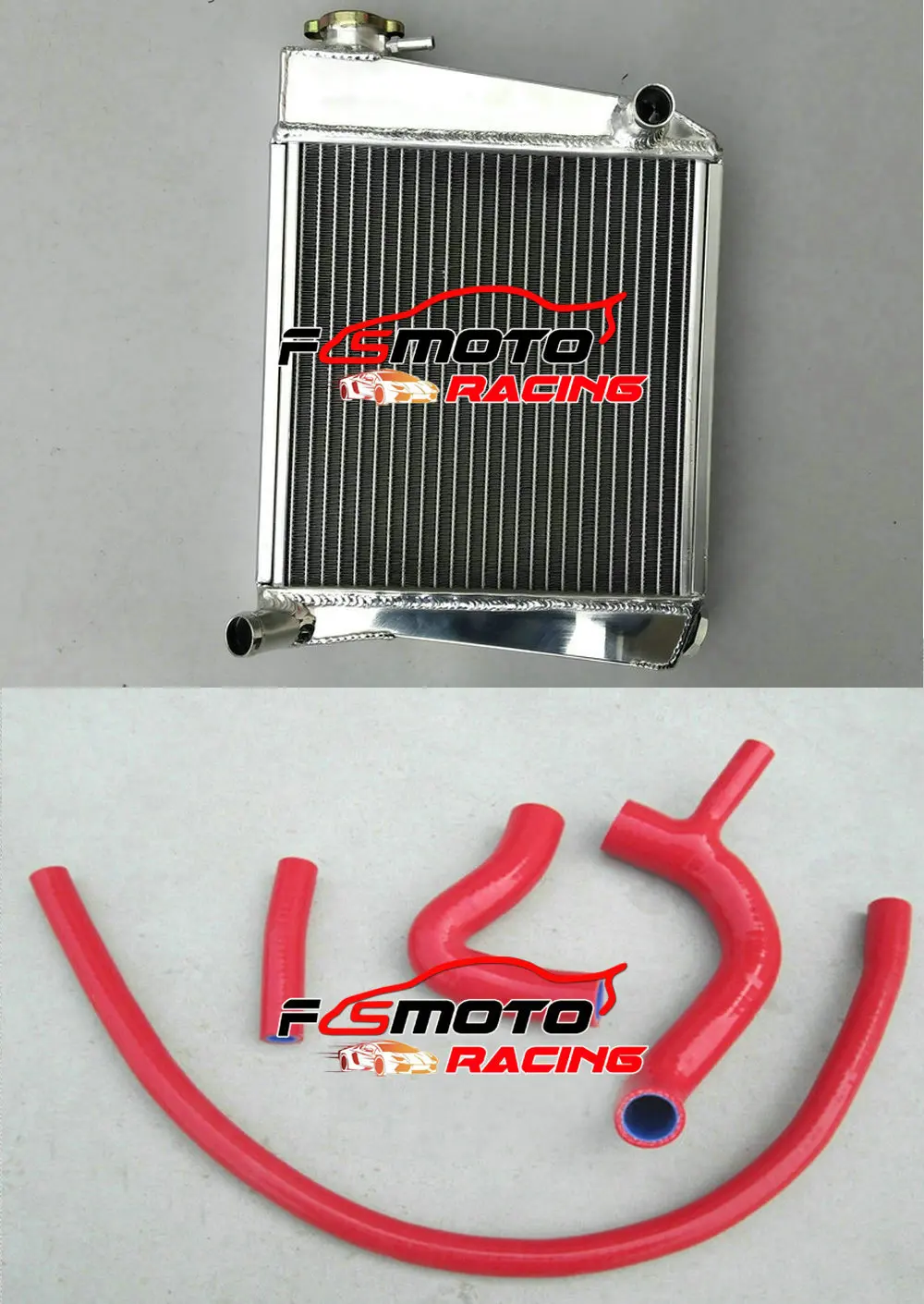 4 ROW 50mm Aluminum Radiator + Silicone Hose 4pcs For Austin Rover Mini