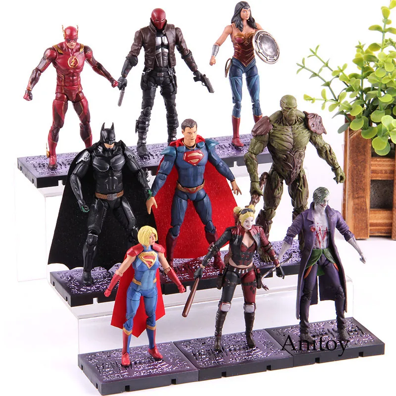 Injustice League 2 Swamp Thing Wonder Woman Superman The Joker Harley Quinn the Flash Batman DC Com