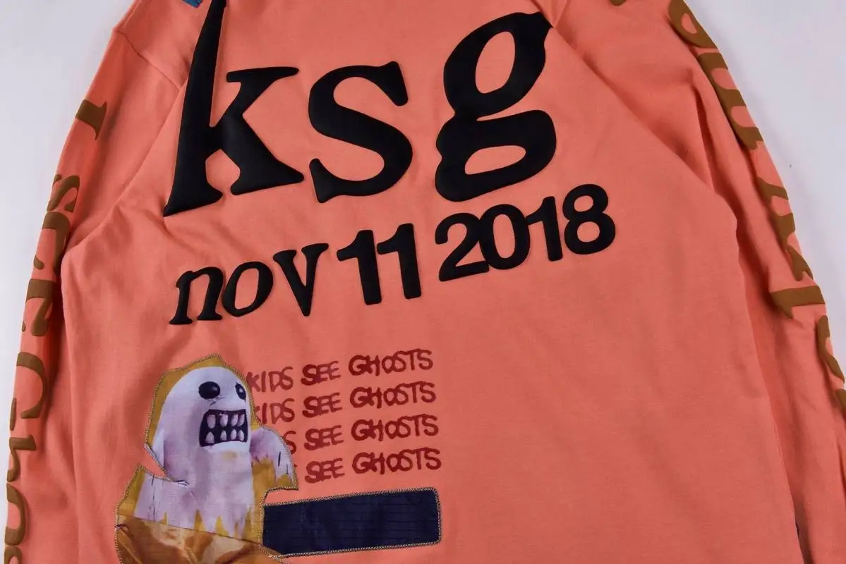 Футболка Kanye West Lucky Me Kids See Ghosts Loog с рукавами, Cpfm XY Z, мужская и женская футболка с вышивкой, уличная одежда, футболки в стиле хип-хоп cpfm