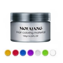 Цвет волос воск для укладки помады Серебряного и серого цвета, временная краска, одноразовый модный фестиваль, празднование формования цвета, грязевой крем