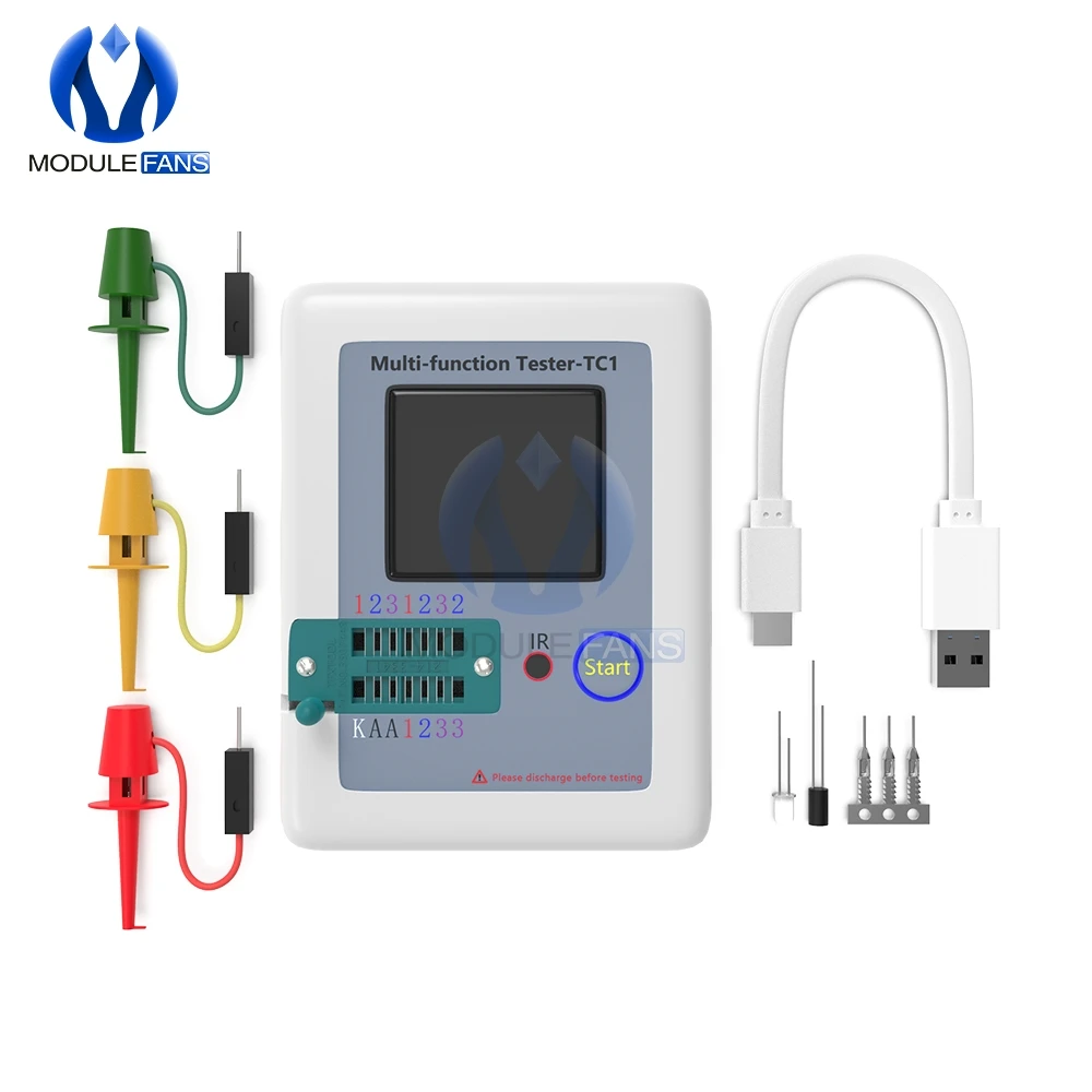 

Multifunctional LCR-TC1 3.5 Inch 160X128 Colorful Display TFT Backlight Transistor Tester For Diode Triode Capacitor Resistor