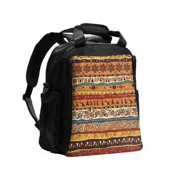 

African Pattern Baby Nursing Bag Diaper Bag Large Capacity Travel Nappy Backpack