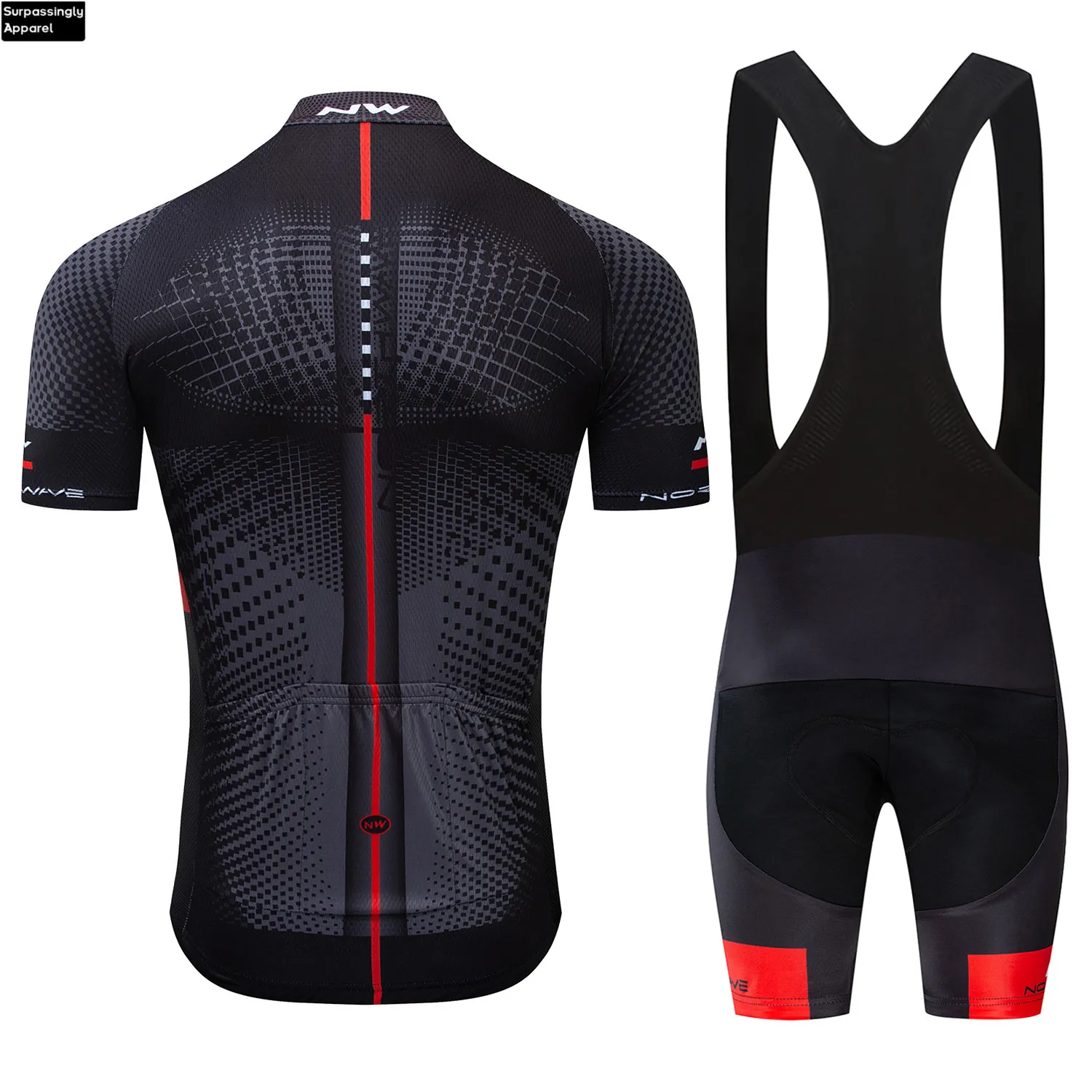 NW велосипедная майка 16D набор велошорт Ropa Ciclismo мужские летние быстросохнущие Pro велосипедный майон брюки одежда