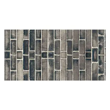 

Brick Pattern DIY Tile Stickers Removable Waterproof Non-Slip 3D Wall Stickers Blue Brick Style Bathroom Home Decoration