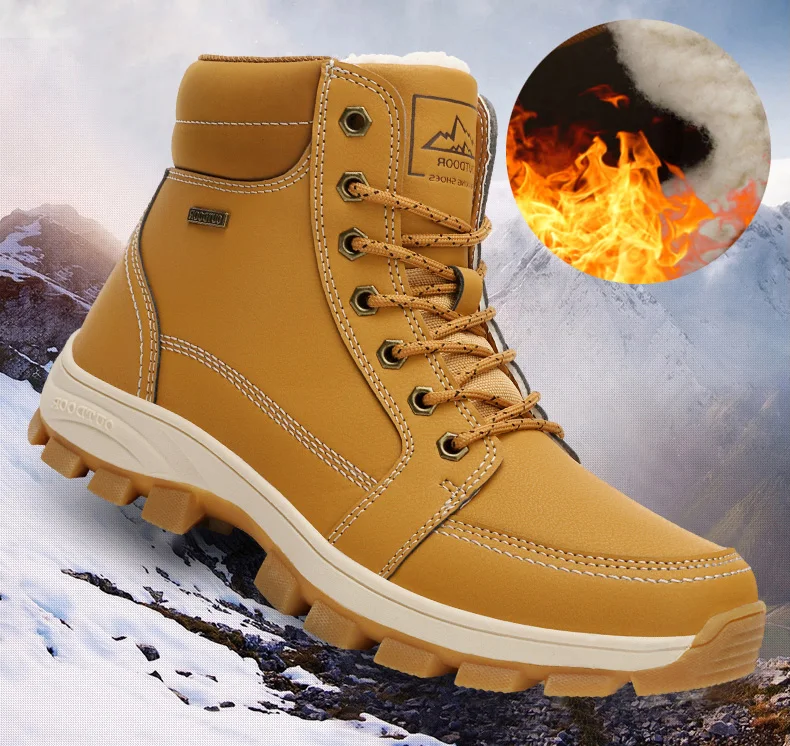 Autumn Winter Outdoor Mountain Desert Climbing Shoes Men Ankle Hiking Boots Plus Size Classic Male Trekking Footwear