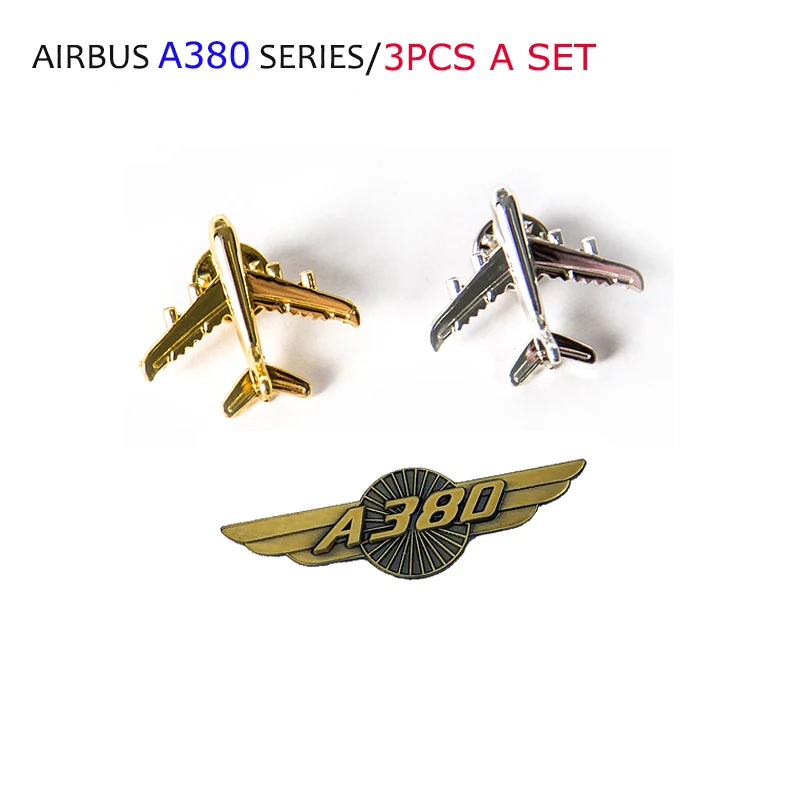 AIRBUS A380/миниатюрный значок медаль в форме золотого самолета специальный