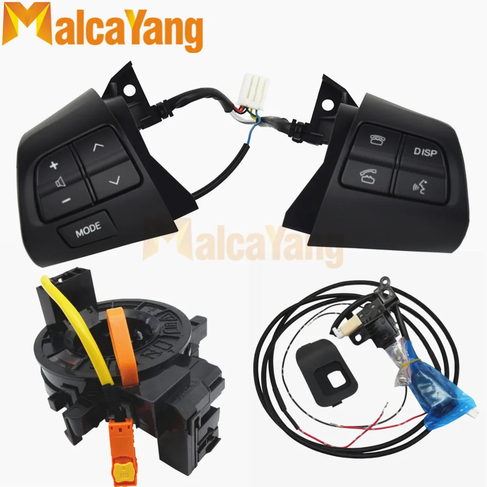 Рулевое колесо аудио кнопка управления 8425002230 для TOYOTA COROLLA ADE150 NDE150 NRE150 ZRE15* ZZE150 2010-2013 84250-02230 - Цвет: set black