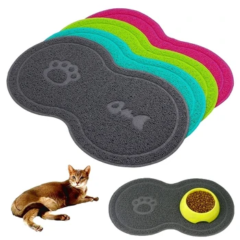 

PVC Placemat Cat Bowl Mat Dog Pet Feeding Water Food Dish Tray Clean Floor Dropshippping