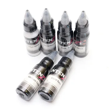 

6 pcs Colors Tattoo Ink Set Body Paint Pigment Kit Professional Pernament Makeup Tattoo Ink Supply Microblading Ink