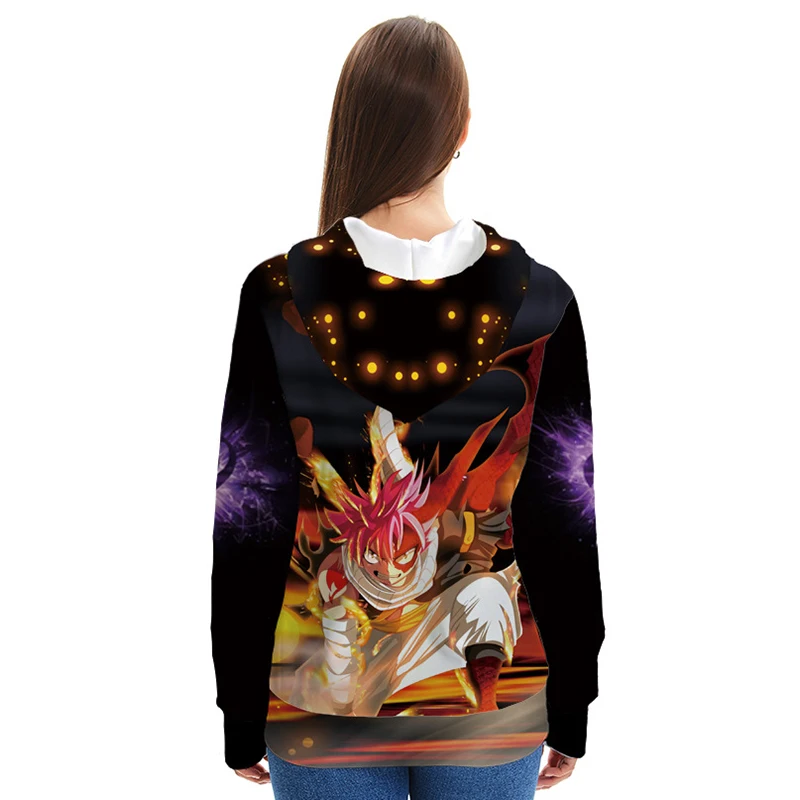 FAIRY TAIL Etherious Natsu Dragneel модная куртка с капюшоном, костюм для косплея, весна-осень, мужские и женские толстовки на молнии с капюшоном