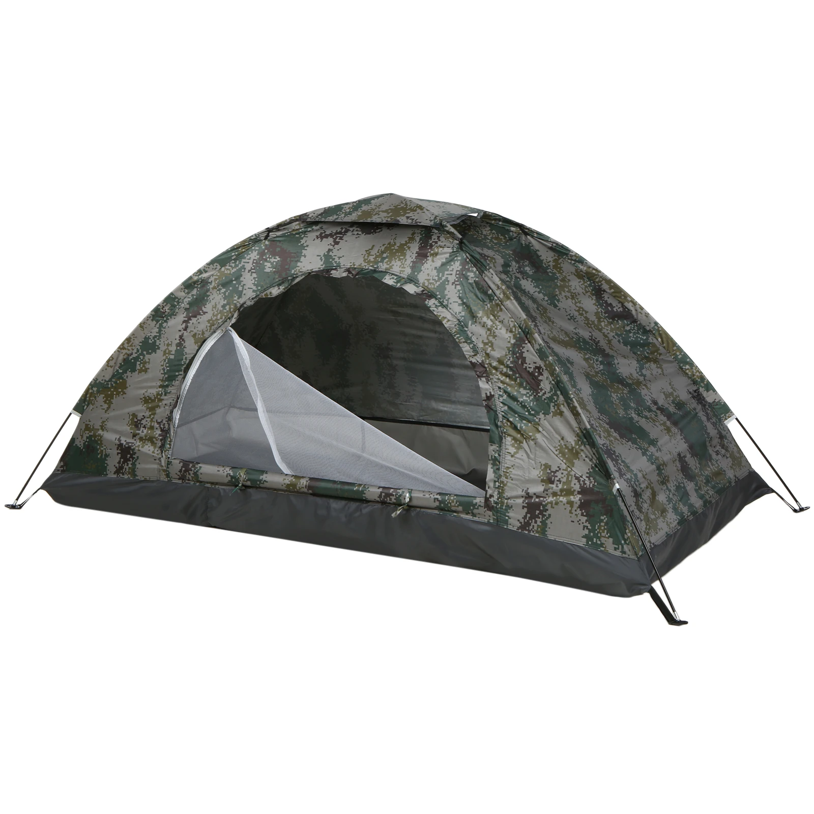 UK 2-3 Person Camo Camping Waterproof Folding Tent Hiking Automatic Anti-UV 