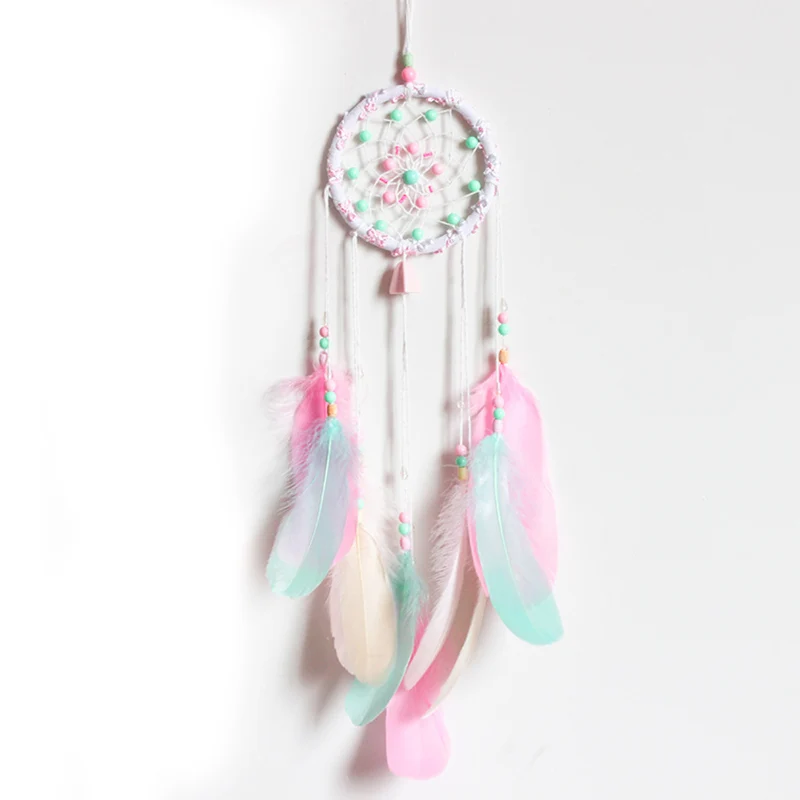 Dream Net Catcher Ornament Girls Decorate Small Pendant Pure Handmade Aboriginal Family Wall Decoration Wedding Crafts | Дом и сад