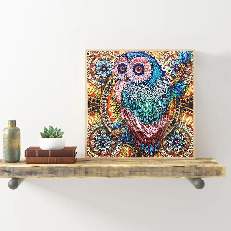 Owl Butterfly Flowers 5D Special Shaped Diamond Painting Embroidery Needlework Rhinestone Crystal Cross Craft Stitch Kit DIY diamond painting diamond painting accessories
