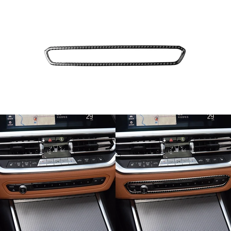 

Carbon Fiber Center Console Button Cover Trim for BMW 3 Series G20 G28 2019-20