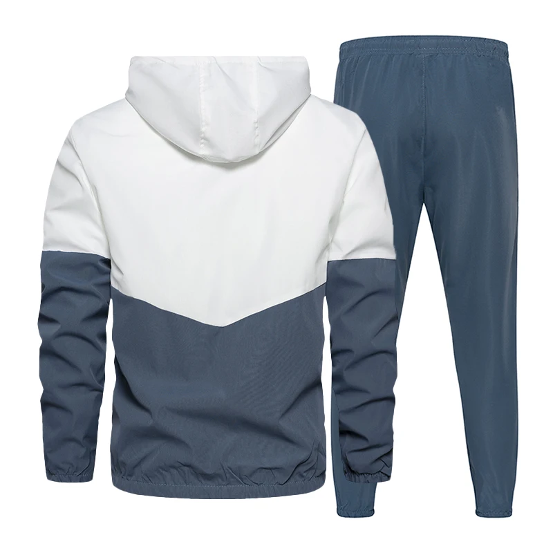 mens shorts and t shirt set Spring Autumn Men Tracksuit Casual Set Male Joggers Hooded Sportswear Jackets+Pants 2 Piece Sets Hip Hop Running Sports Suit 5XL mens sweatsuits sets