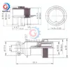 1set GX16 2/3/4/5/6/7/8/9/10 Pin Male & Female 16mm L70-78 Aviation Connector Socket Plug Wire Panel Circular Connector Cap Lid ► Photo 2/6