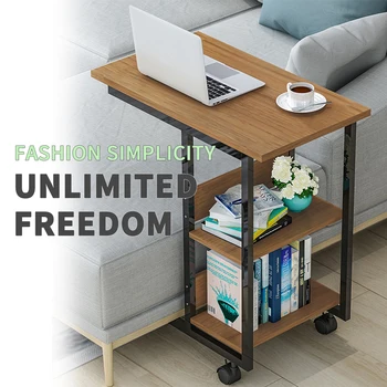 

Multi-functional Moveable Coffee Table 3-Tier Storage Table Mobile Teapoy Tea Snack Laptop Side Table Tray for Sofa Bed Couch