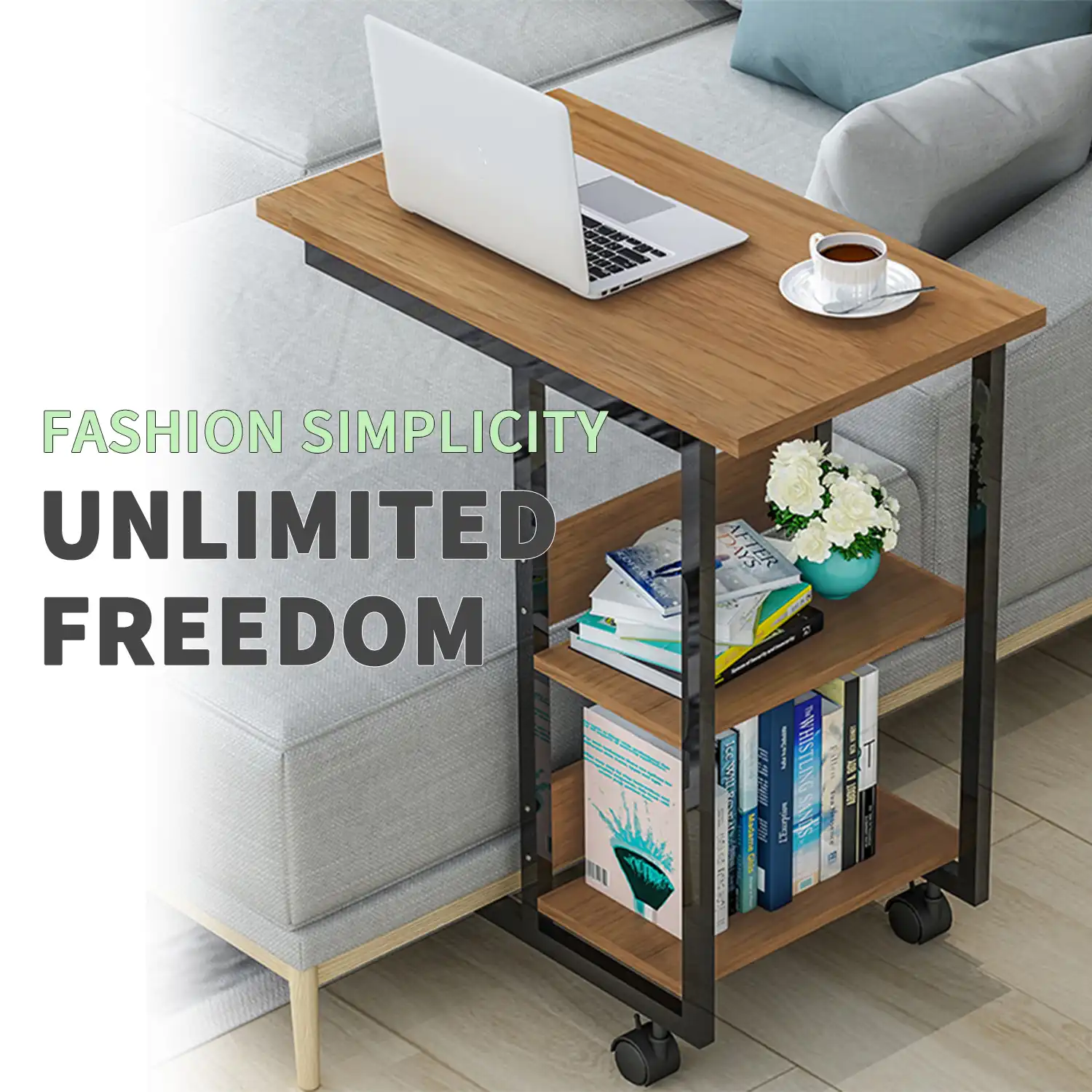 Multi Functional Moveable Coffee Table 3 Tier Storage Table Mobile Teapoy Tea Snack Laptop Side Table Tray For Sofa Bed Couch Aliexpress
