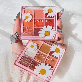 

MAFFICK diamond glitter eyeshadow palette 9 colors daisy designed long lasting waterproof matte shimmer eyeshadow powder AC226
