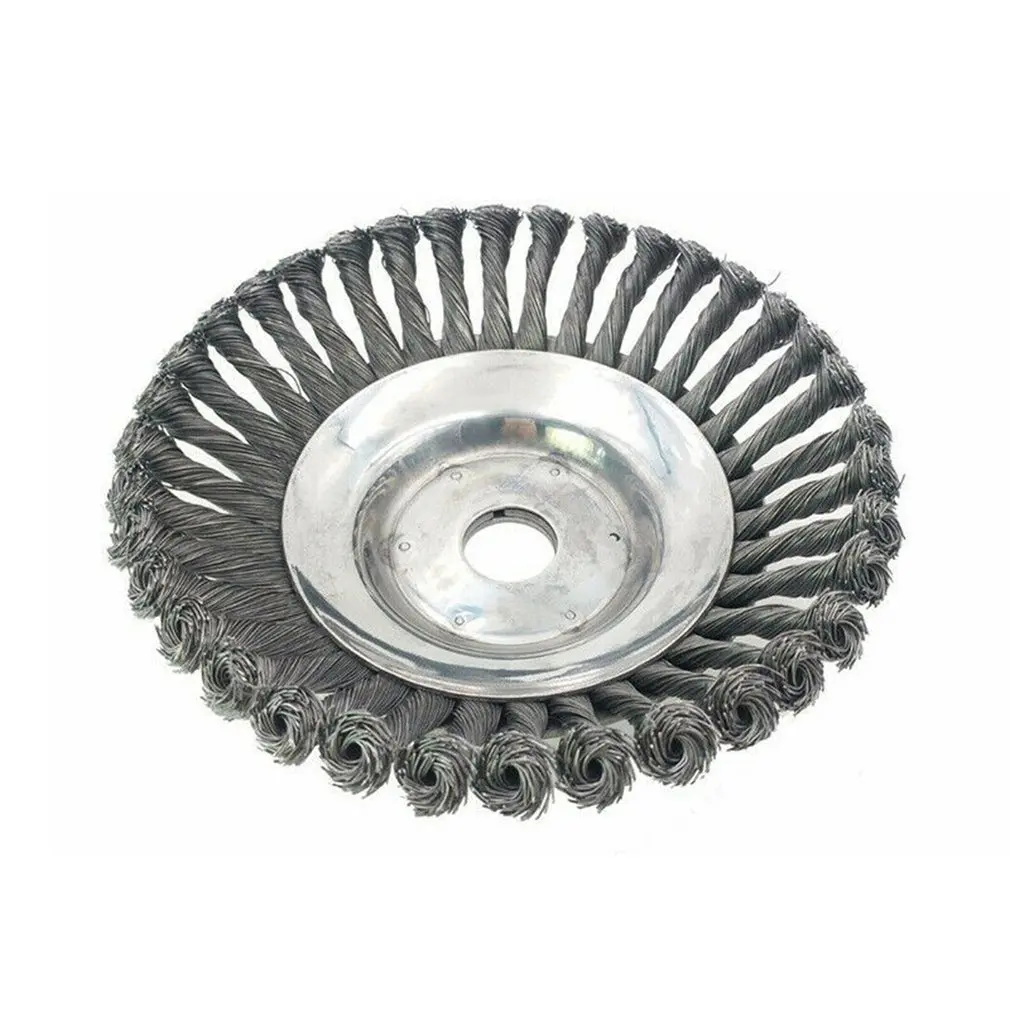 

Lawn Mower Weeding Head Steel Wire Weeding Brush Twisted Wire Bowl Type Rotating Wire Wheel Garden Tools Weed Brush