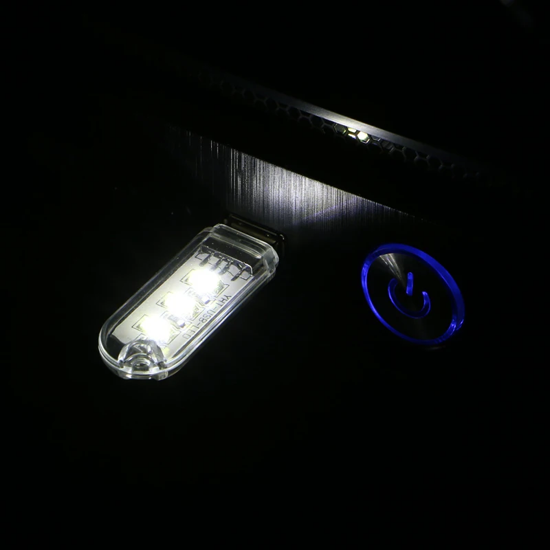 Портативный usb-кабель с брелком для зарядки передачи и Мощность 3 светодиодный белый ночной Светильник U диск Форма абажур для лампы с металлическим каркаксом J6PD
