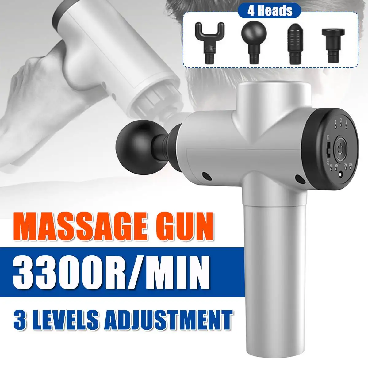 

Tissue Massage Gun Muscle Massager Muscle Pain Management after Training Exercising Body Relaxation Slimming Shaping Pain Relief