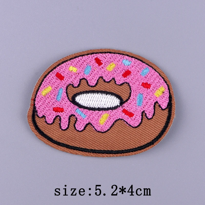 Cartoon Animal Patch Iron On Embroidered Patches For Clothing Thermoadhesive Patches On Clothes Food Patch For Clothes Stickers