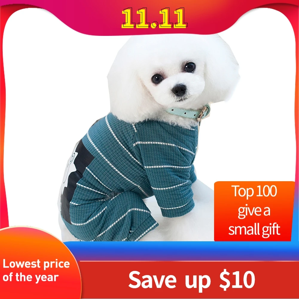 Pet Dog Tracksuit coat Clothes Four Leg Pants Lion Print Cotton Home Clothing good look sueter perro jersey perro